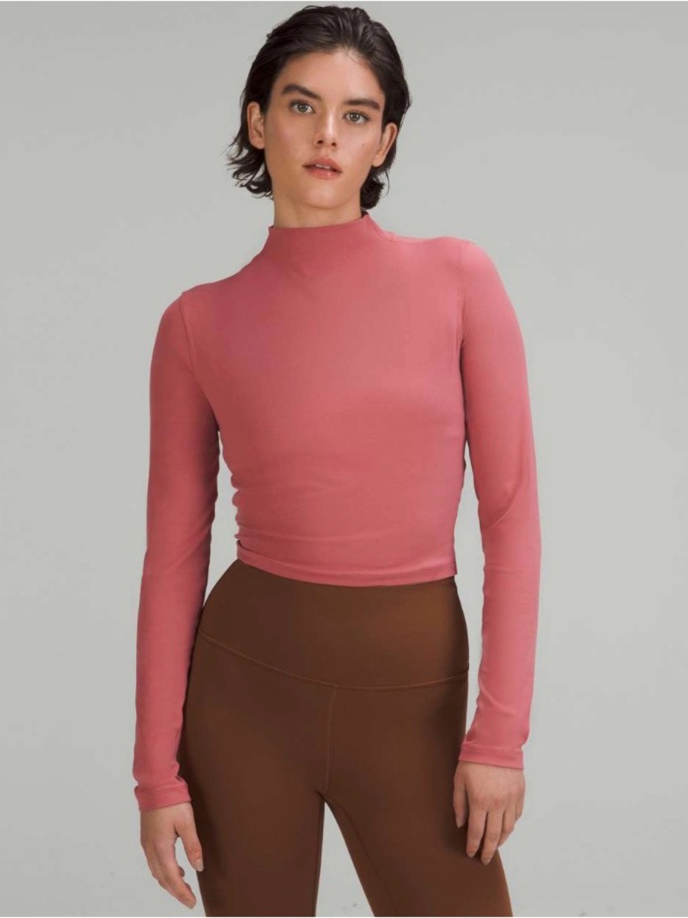 Lululemon All Aligned Mock Neck Long Sleeve Shirt